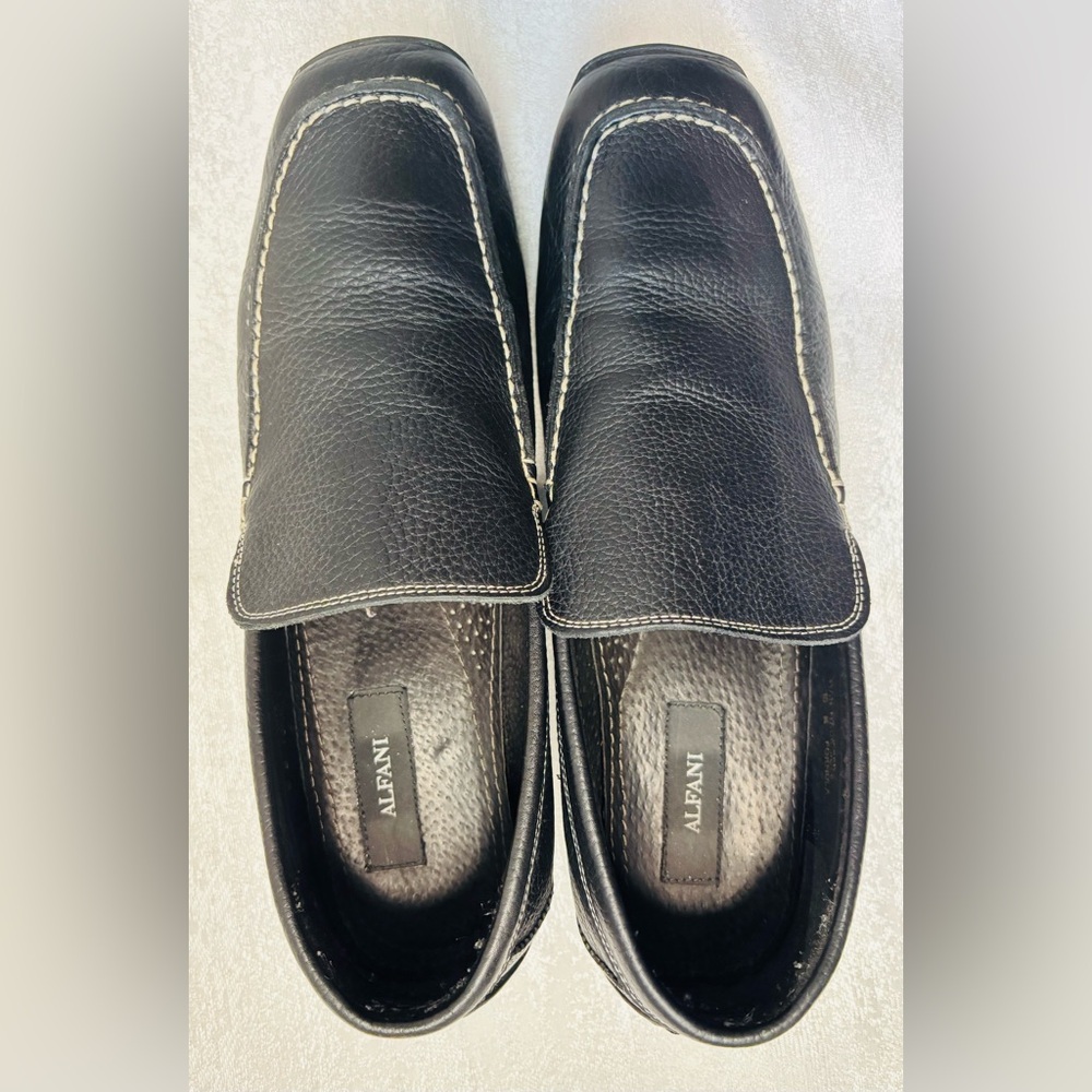Alfani Textured Black Men's Slip-On Loafers